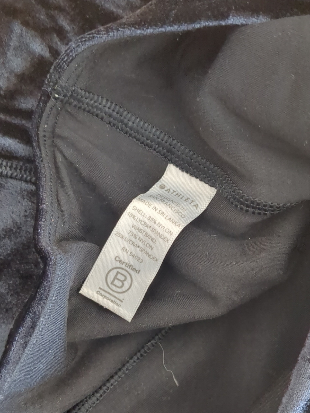 Athleta Elation Ultra High Rise Velvet Legging Medium - Picture 6 of 7